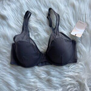 Lively Gray Mesh Bra NWT Women's 32C